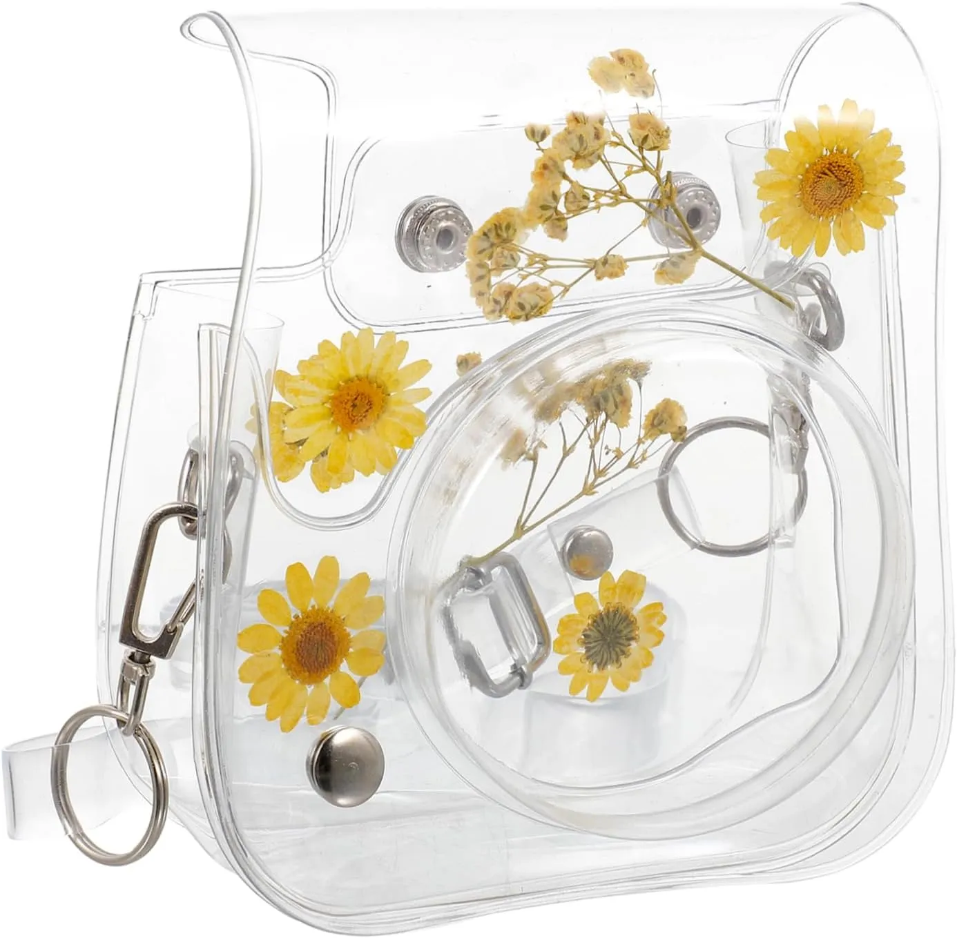 11/9/8 Weatherproof Case Small Camera Protective Bag Pvc Floral Pattern Shoulder Bag