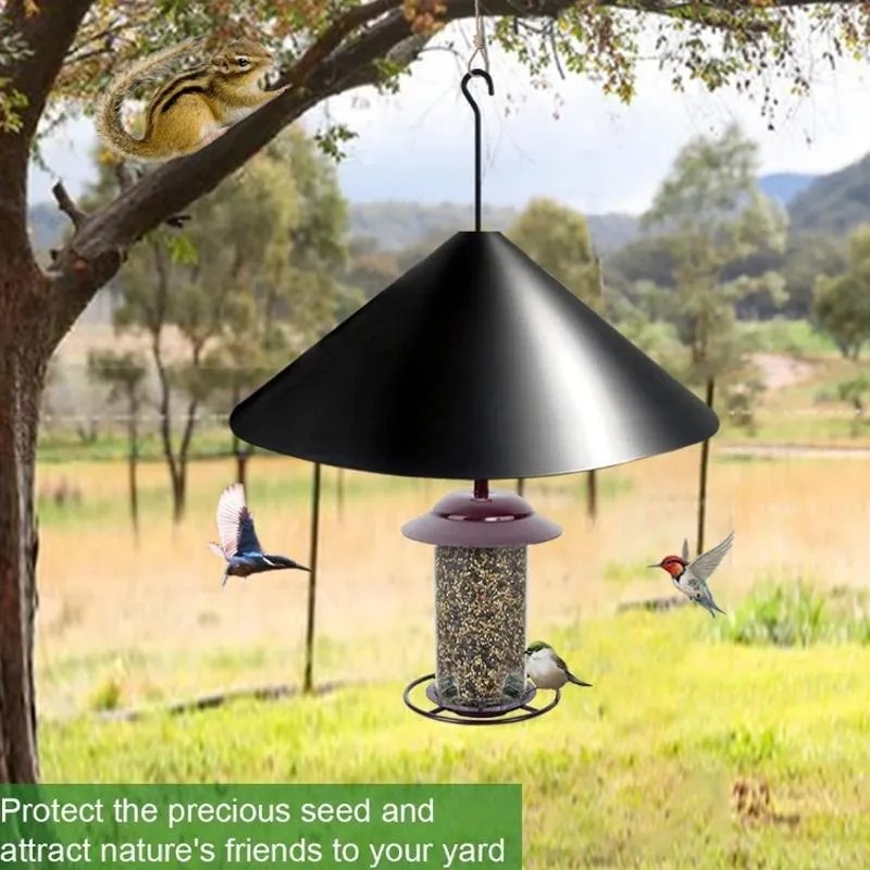 12 Inch Spliced Squirrel Baffle Fence Bird Feeder Protective Cover