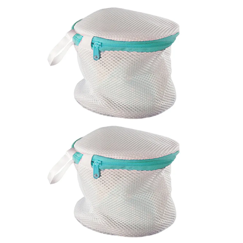 2 Pack Laundry Protection Zipper Mesh Wash Bag Storage Bra Delicates Lingerie