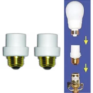 2 Pc Automatic Lamp Sensors Dusk Dawn Security Light Bulb Switch System Socket !