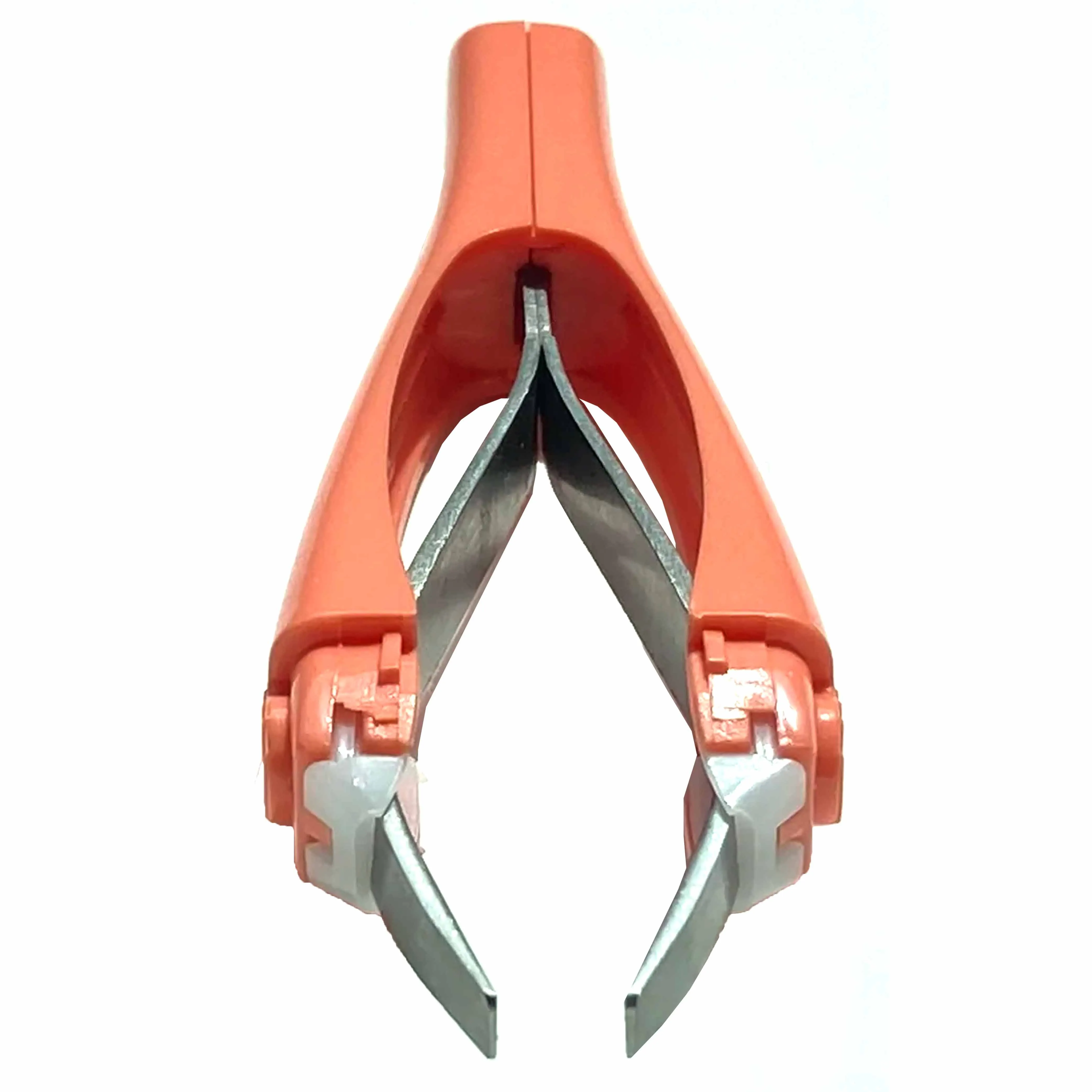 2 Pc Professional Tweezers Stainless Steel Slanted Tip Automatic Pluck Eye Brow