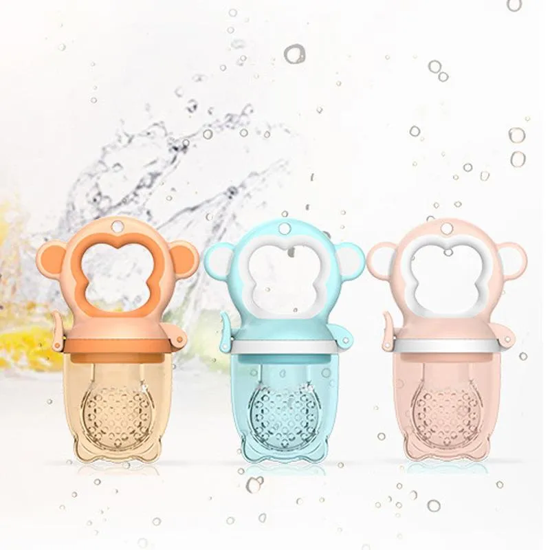 2 X Newborn Baby Food Nipple Feeder | Blue | Safety Silicone