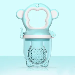 2 X Newborn Baby Food Nipple Feeder | Blue | Safety Silicone