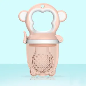 2 X Newborn Baby Food Nipple Feeder | Pink | Safety Silicone