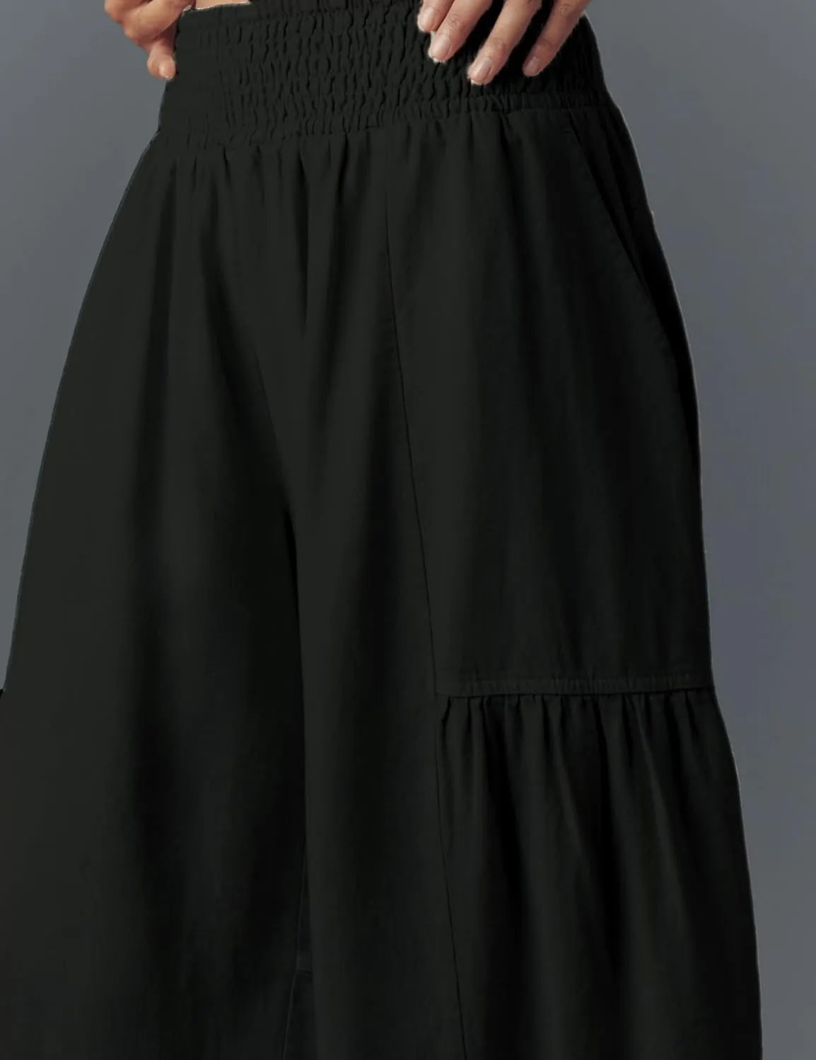 AMEBELLE Linen Pants Women Palazzo Wide Leg Capri Pants High Waisted Casual Lounge Harem Pants with Pockets