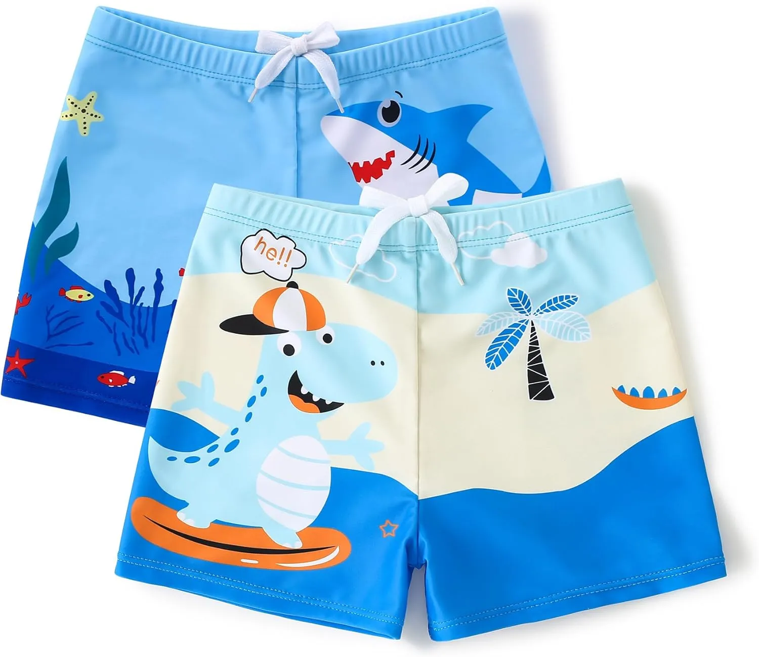 AMIYAN Boys Swim Trunks Bathing Bottom Suit Toddler Quick Dry Swim Shorts Beach Swimsuit for Boy