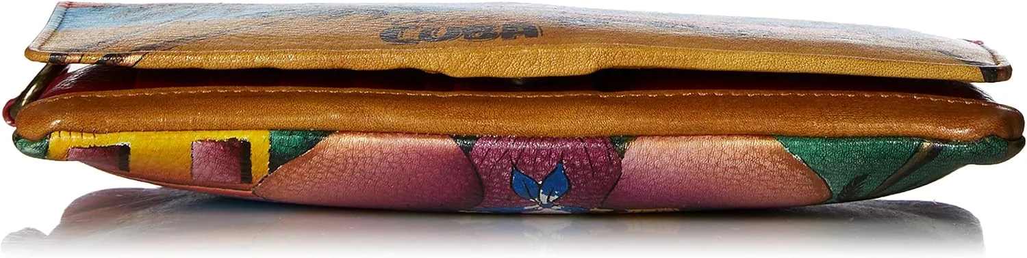 Anna by Anuschka Women's Hand-Painted Genuine Leather Flap Organizer Wallet