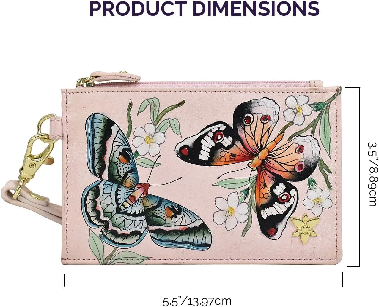 Anuschka Card Holder with Wristlet-1180