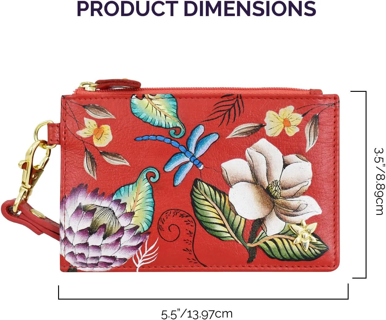 Anuschka Card Holder with Wristlet-1180