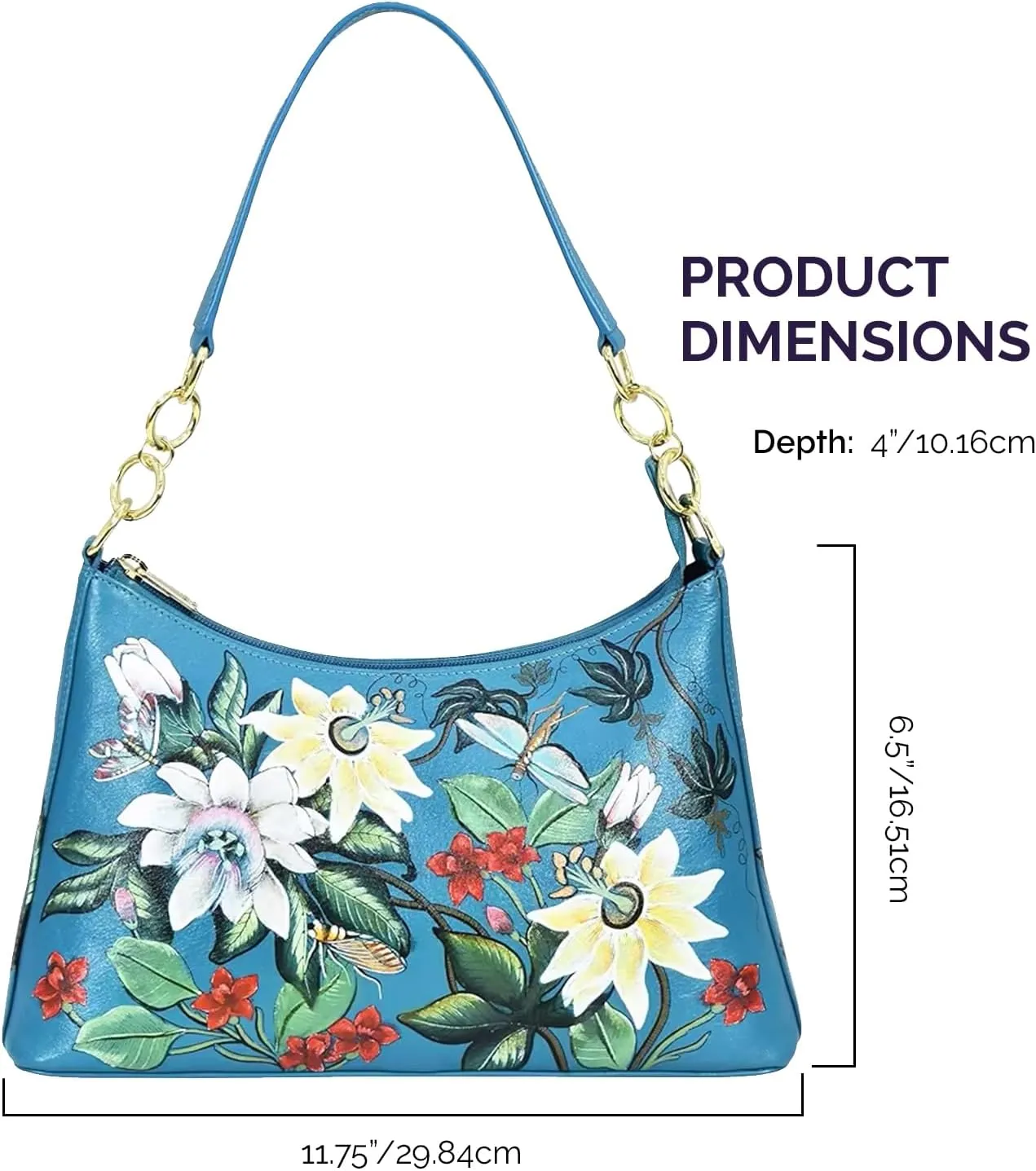 Anuschka Hobo with Chain Strap-707