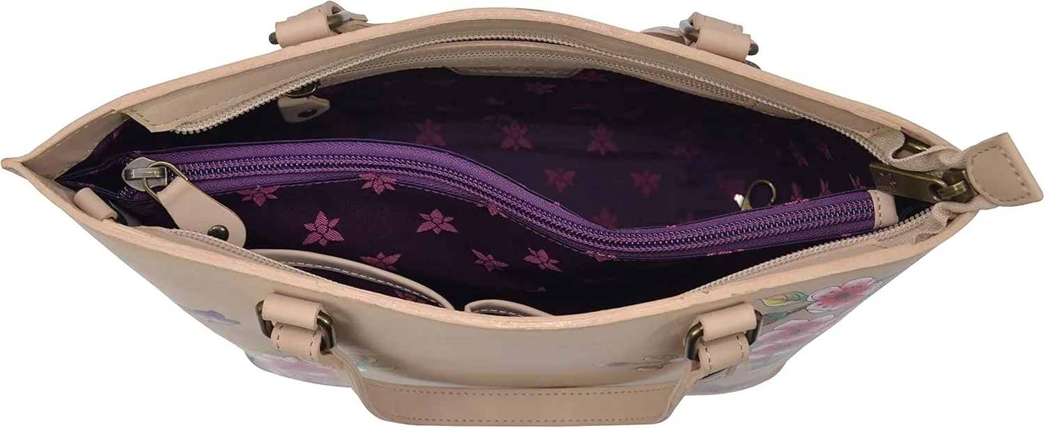 Anuschka Women's Original Hand-Painted Genuine Leather Medium Tote