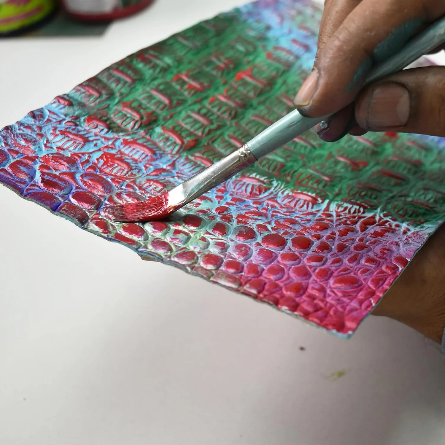 Anuschka Womens Original Hand-Painted Genuine Leather RFID Blocking Three Fold Wallet
