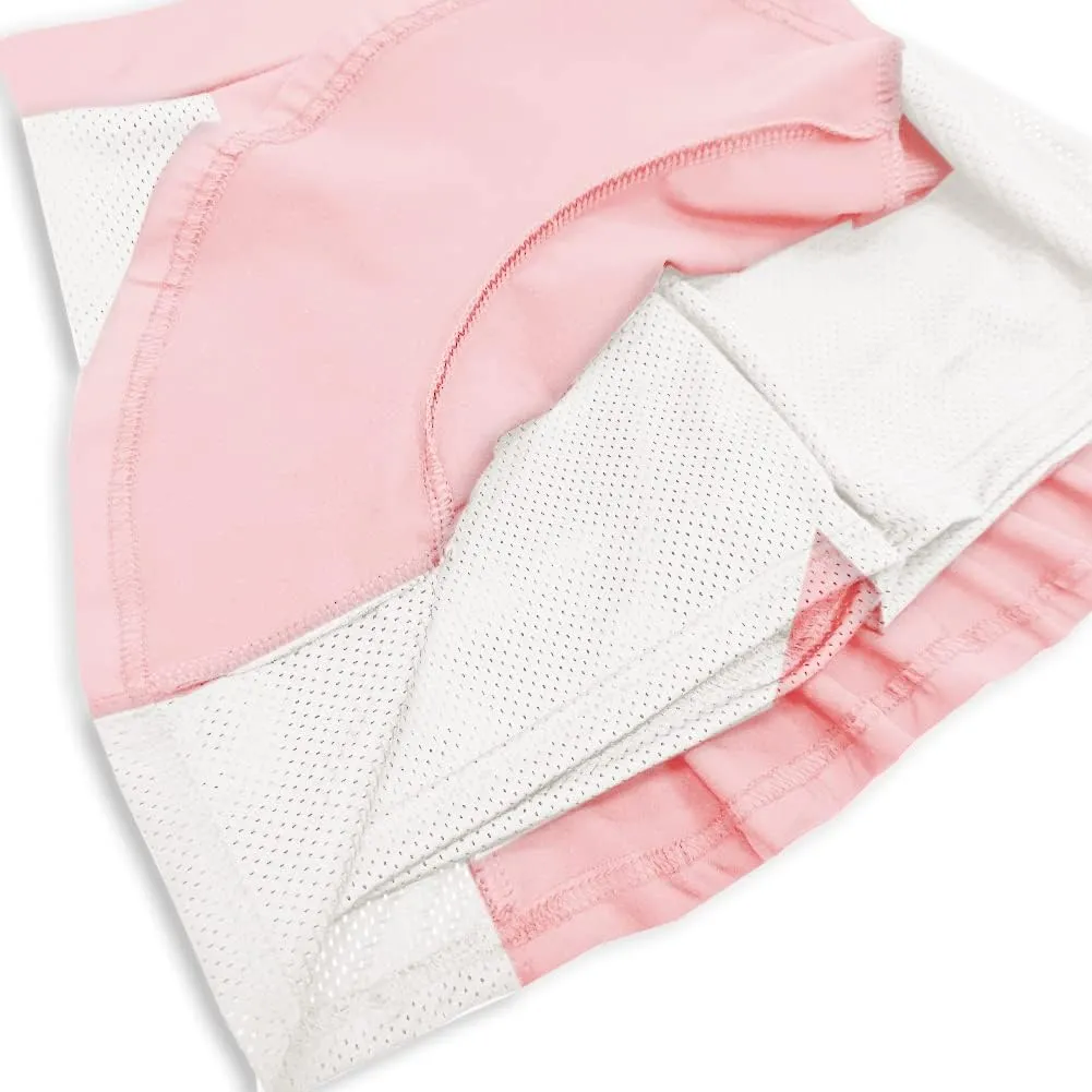 AOBUTE Girl's Athletic Skirts with Mesh Shorts Performance Skorts 5-12 Years