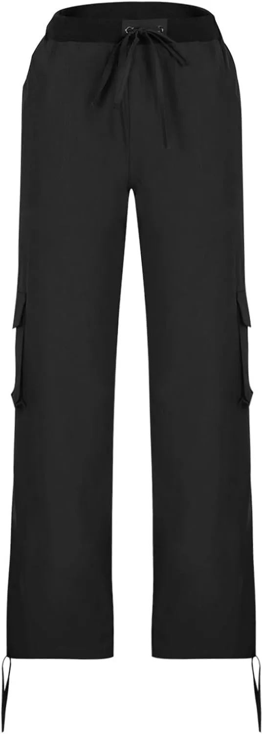 Baggy Cargo Pants Women High Waist Pants for Women Loose Wide Leg Trousers Y2k Streetwear with Pockets