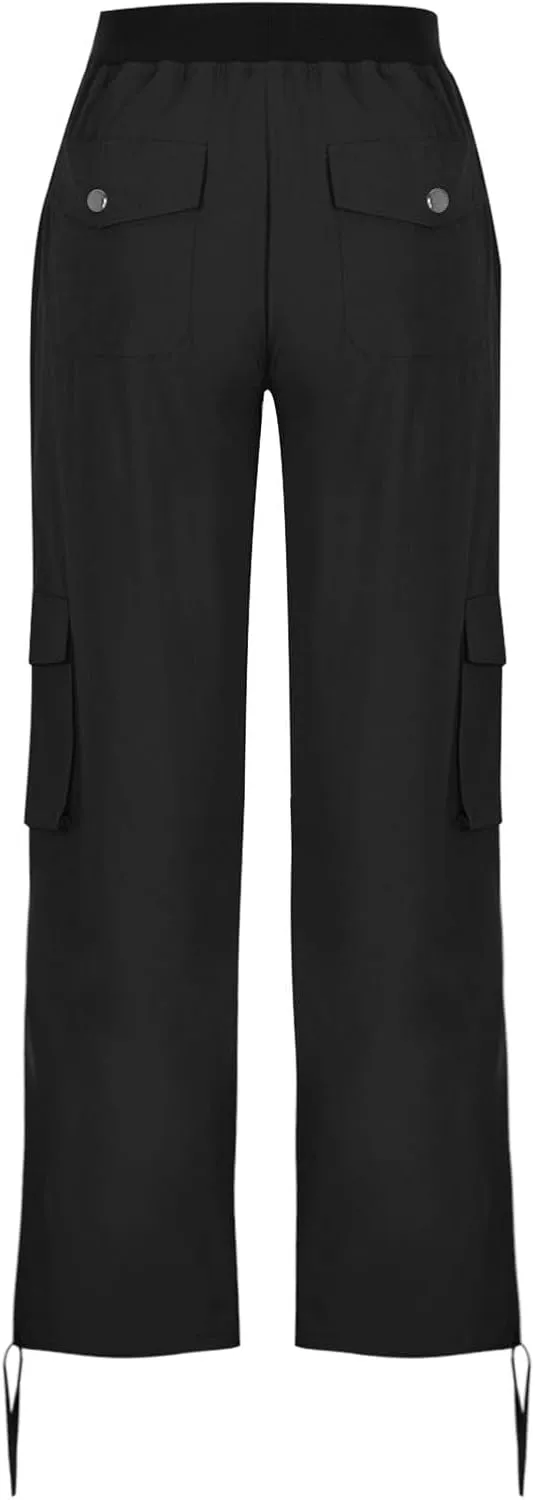 Baggy Cargo Pants Women High Waist Pants for Women Loose Wide Leg Trousers Y2k Streetwear with Pockets
