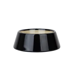Barkley And Bella Black Bamboo Tapered Dog Bowl Medium - Black