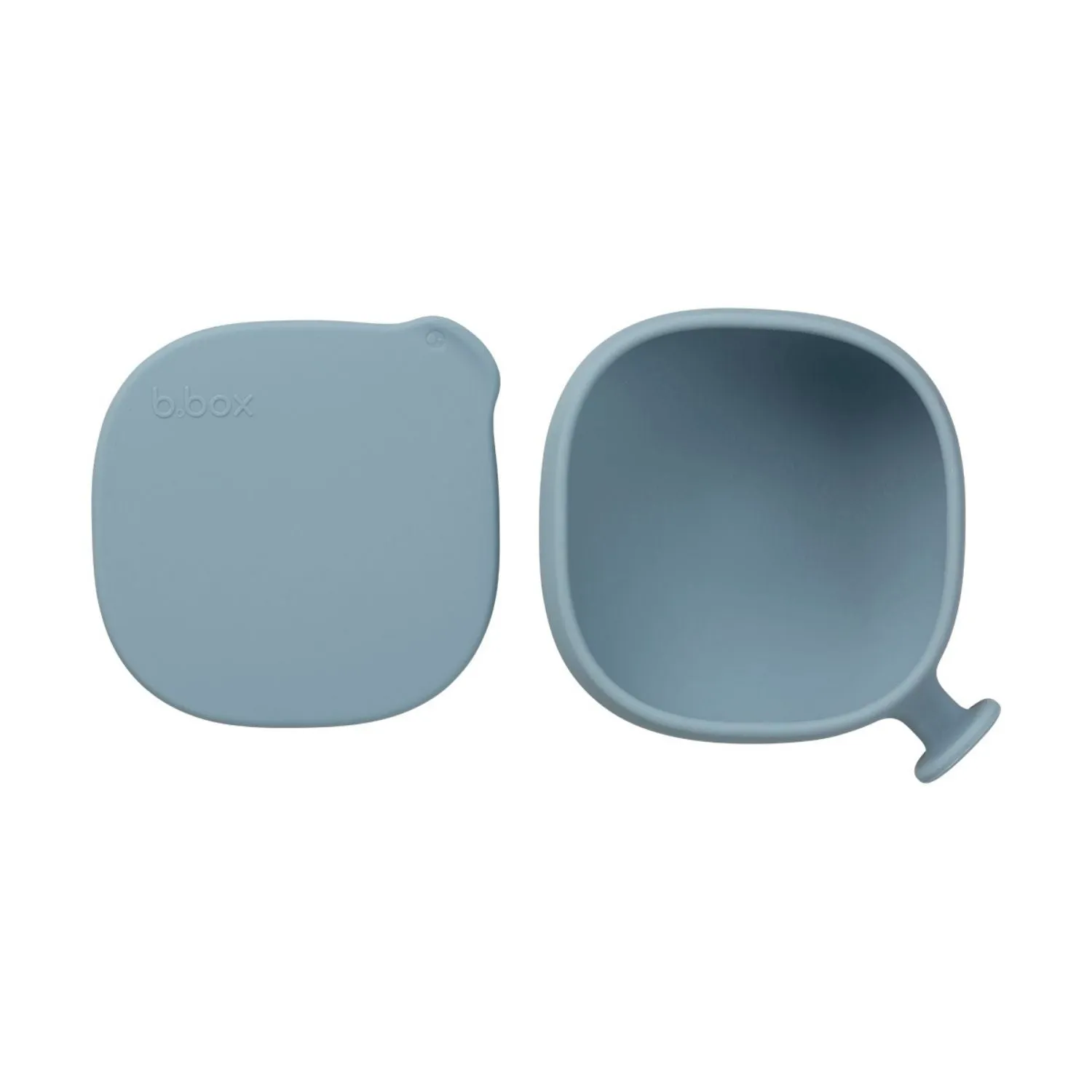 b.box Silicone Bowl   Lid with Suction Base Ocean Blue