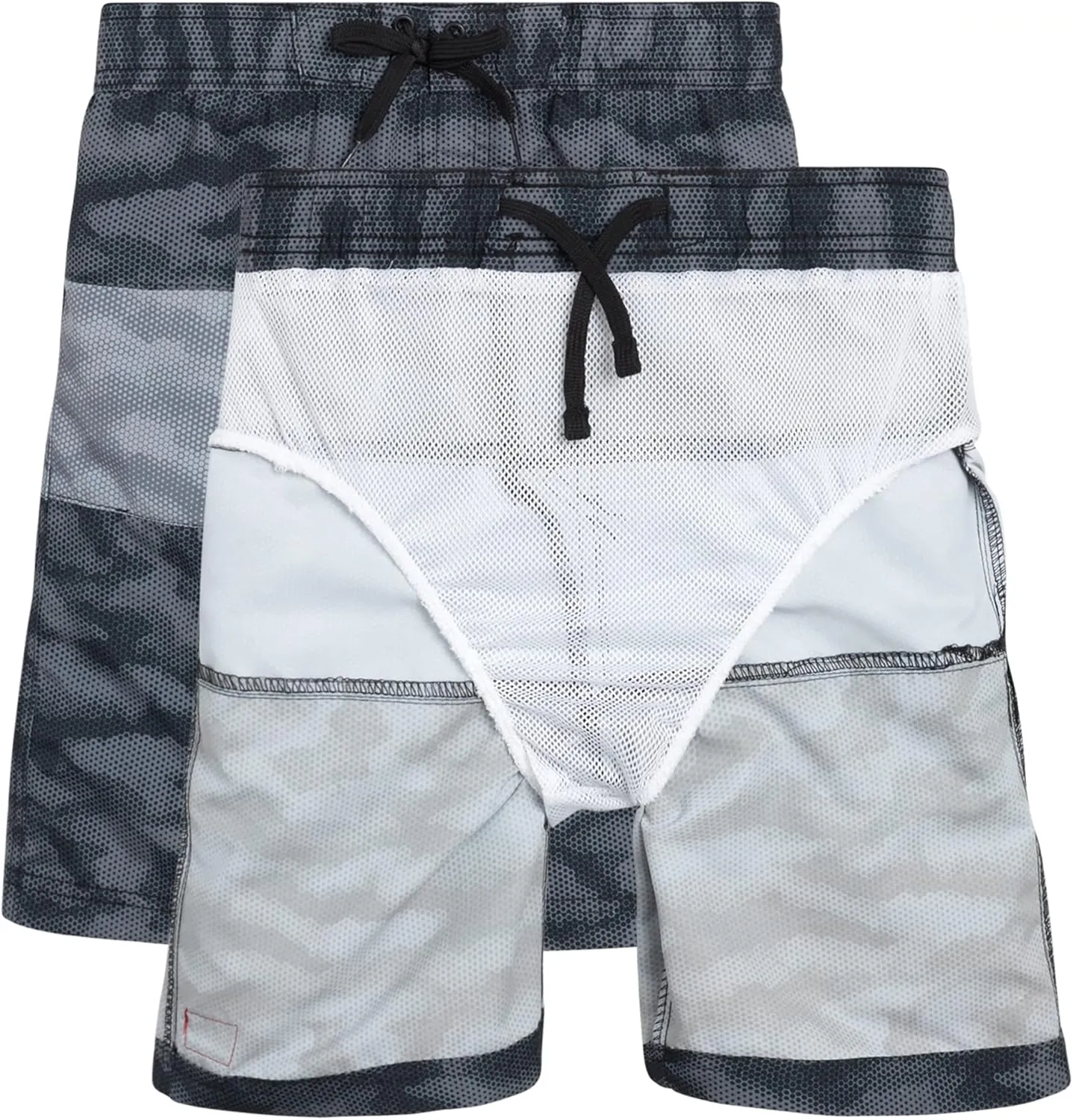 Big Chill Boys Rash Guard Set - 2 Piece UPF 50  Quick Dry Short Sleeve Swim Shirt and Swim Trunks for Boys (Sizes: 4-14)
