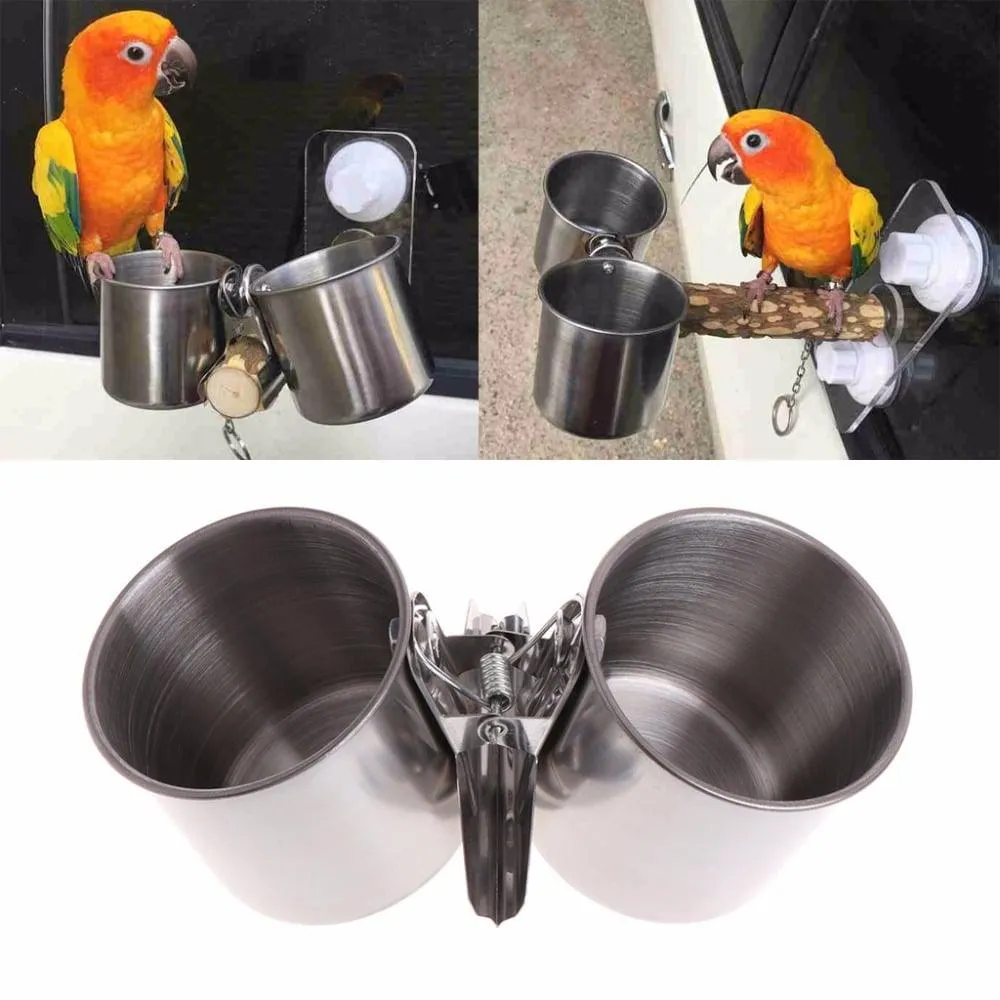 Bird's Double Cup with Clip