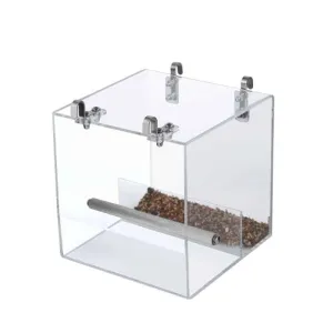 Bird's Trasparent Cube Feeder