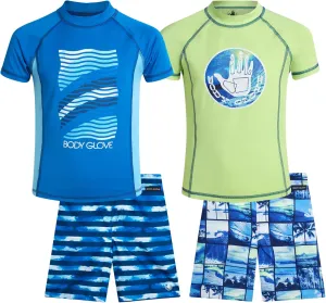Boys' Swim Trunks - 3 Pack UPF 50  Quick Dry Board Shorts Bathing Suit -Swimwear for Boys (Size: 5-14)