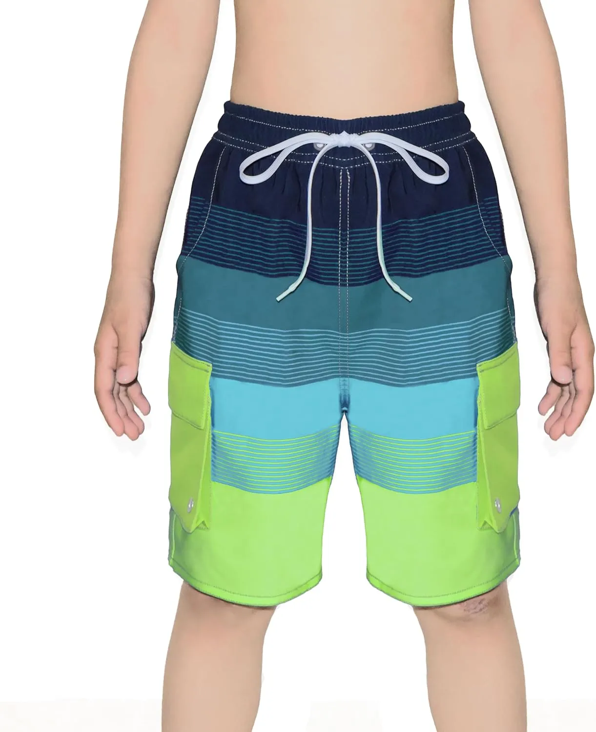 Boys Swim Trunks Compression Liner 9 Inch Board Shorts Quick Dry Bathing Suit with Boxer Brief Swimwear