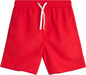 Boys Swim Trunks - Quick Dry Sun Protection Board Shorts with Breathable Mesh Lining and Drawstring Waist (Sizes: 8-18)