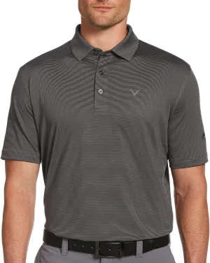 Callaway Men's Pro Spin Fine Line Short Sleeve Golf Polo, Stretch, Moisture-Wicking, Sun Protection (Available in Big & Tall)