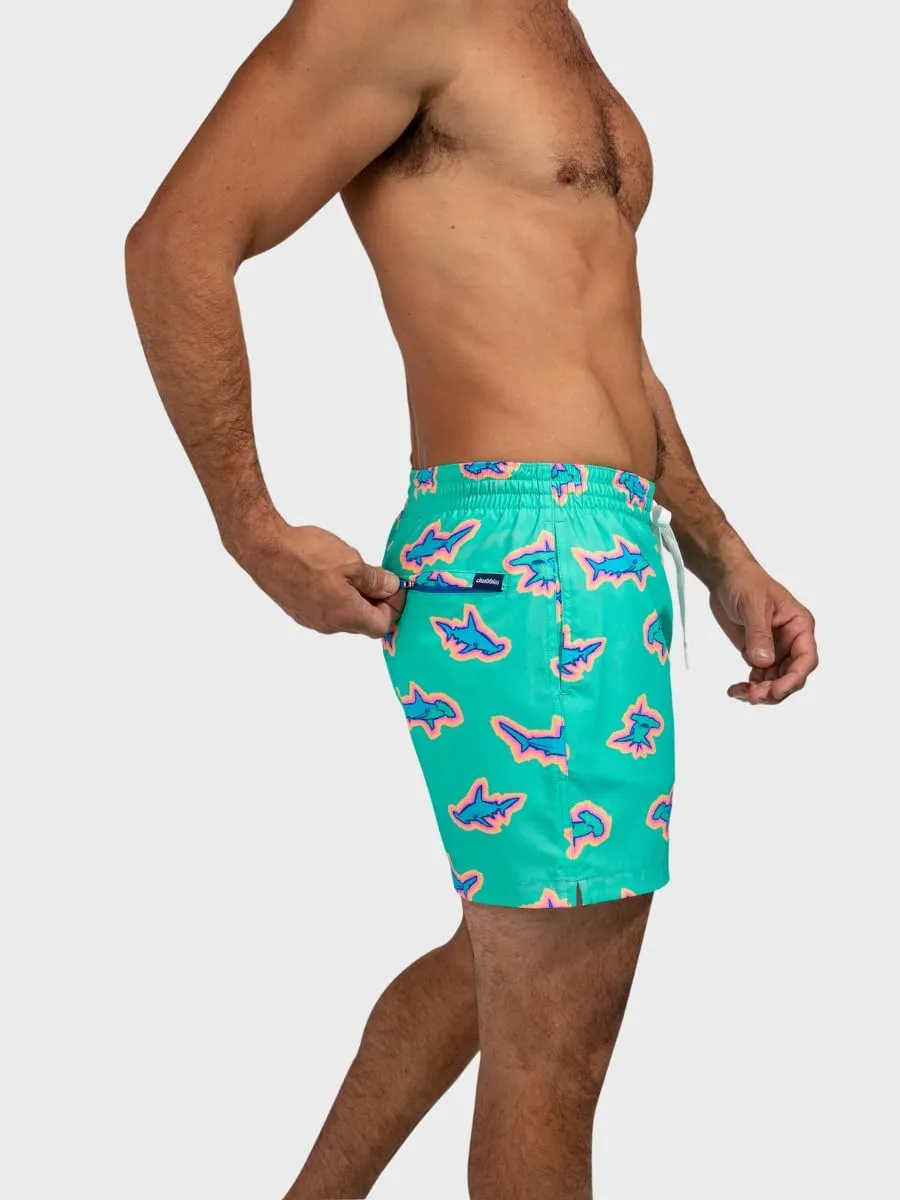 Chubbies Mens Swim Trunks  Mens Swim Shorts with 4-Way Stretch, 5.5 Beach Shorts with Elastic Waist, Drawstring,Mesh Lining