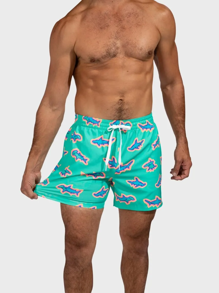 Chubbies Mens Swim Trunks  Mens Swim Shorts with 4-Way Stretch, 5.5 Beach Shorts with Elastic Waist, Drawstring,Mesh Lining
