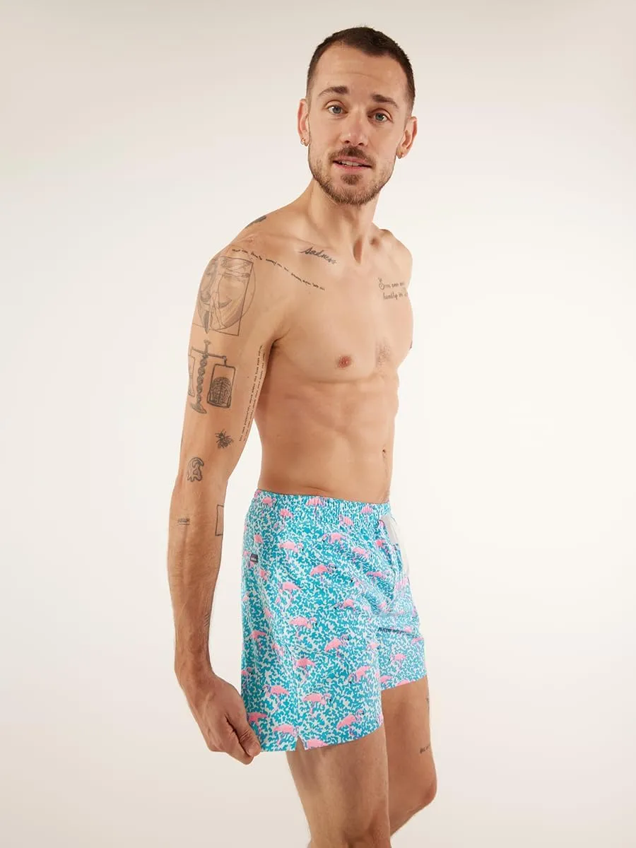 Chubbies Mens Swim Trunks  Mens Swim Shorts with 4-Way Stretch, 5.5 Beach Shorts with Elastic Waist, Drawstring,Mesh Lining