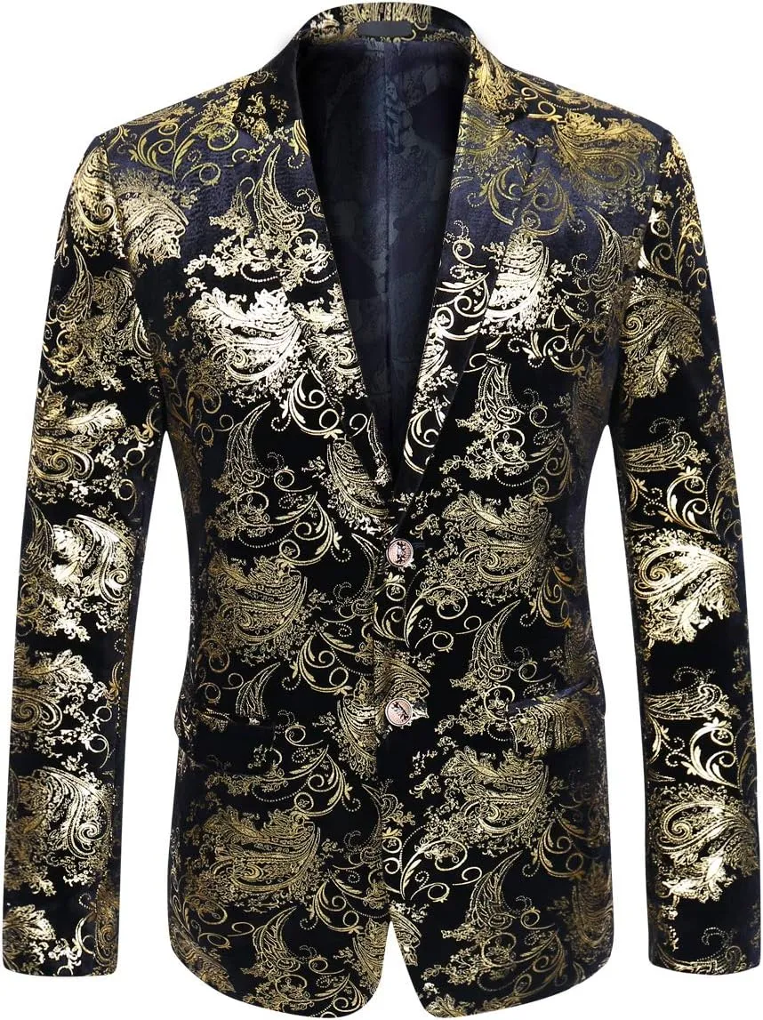 Cloudstyle Men's Dress Suit Single-Breasted 2 Pieces Slim Fit 2 Buttons Suits