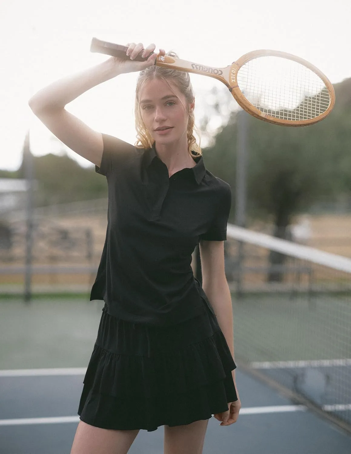 Colorfulkoala Skirts for Women High Waist Mini Tiered A-Line Flowy Shorts Tennis Golf Casual Skorts with Pockets