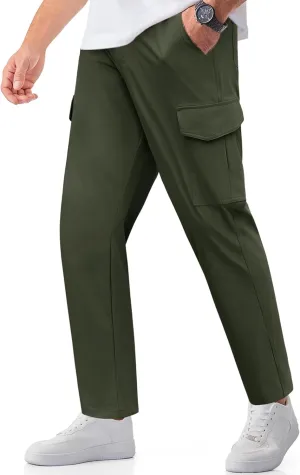 COOFANDY Men's Casual Pants Lightweight Hiking Cargo Pants Stretch Outdoor Work Pant with Multi Pockets