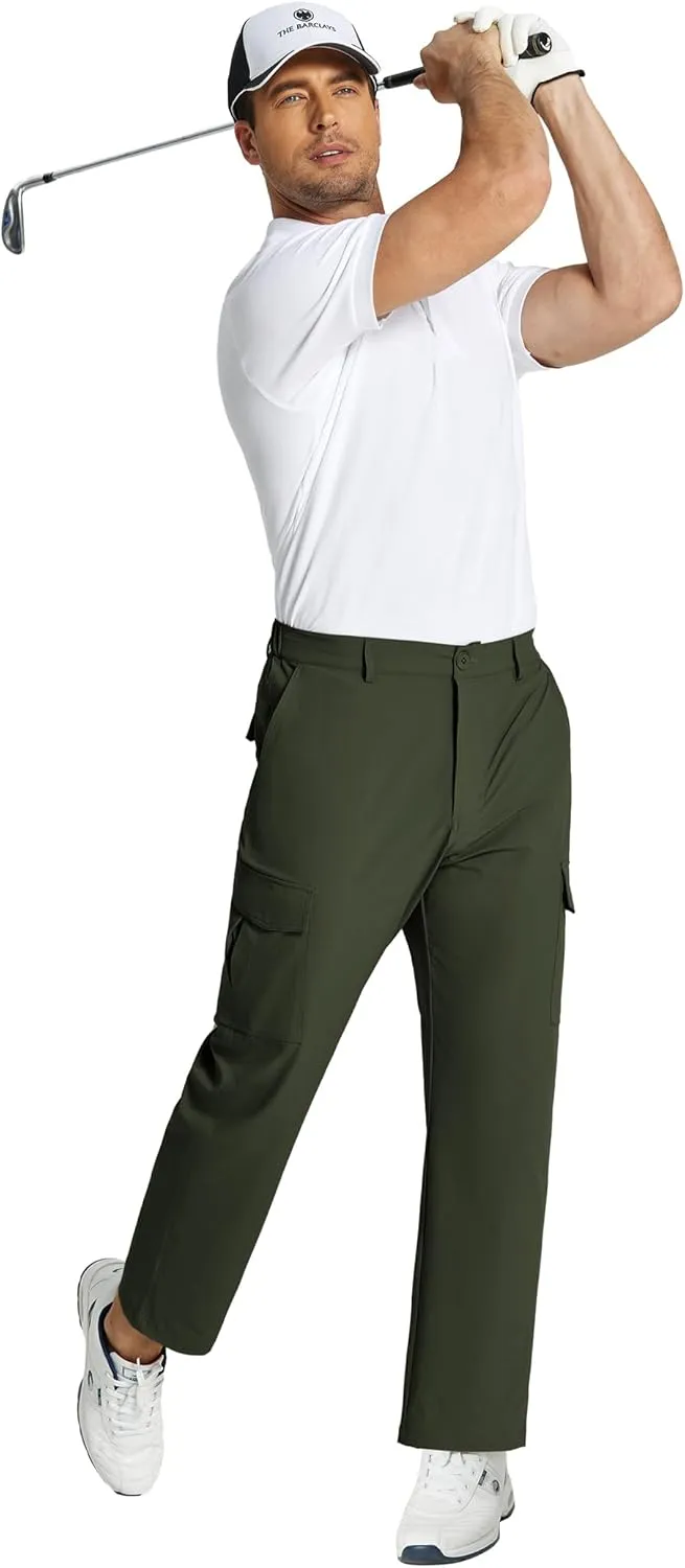 COOFANDY Men's Casual Pants Lightweight Hiking Cargo Pants Stretch Outdoor Work Pant with Multi Pockets