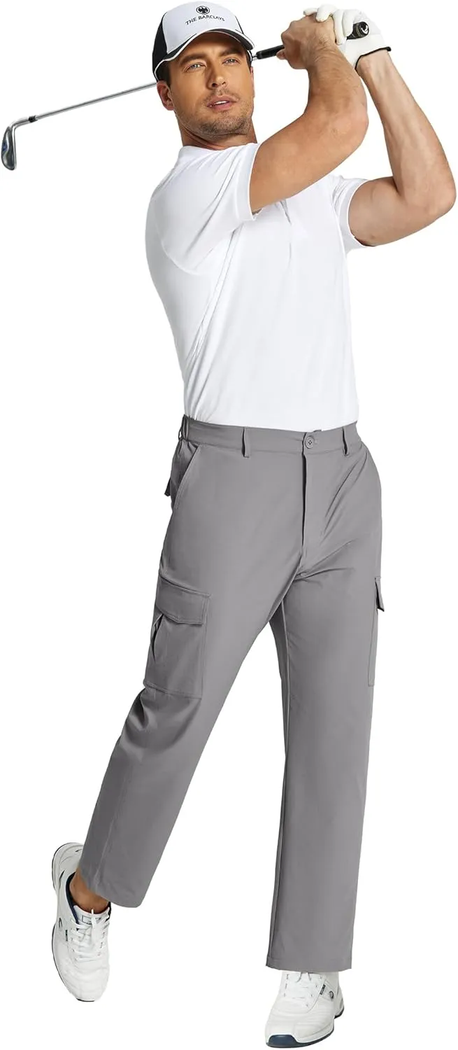 COOFANDY Men's Casual Pants Lightweight Hiking Cargo Pants Stretch Outdoor Work Pant with Multi Pockets