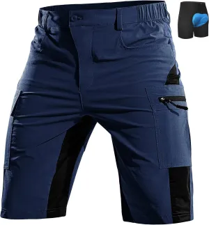 Cycorld Mountain-Bike-Shorts-Mens-Padded Biking Baggy Cycling Short Padding