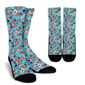 Dental Pattern Socks