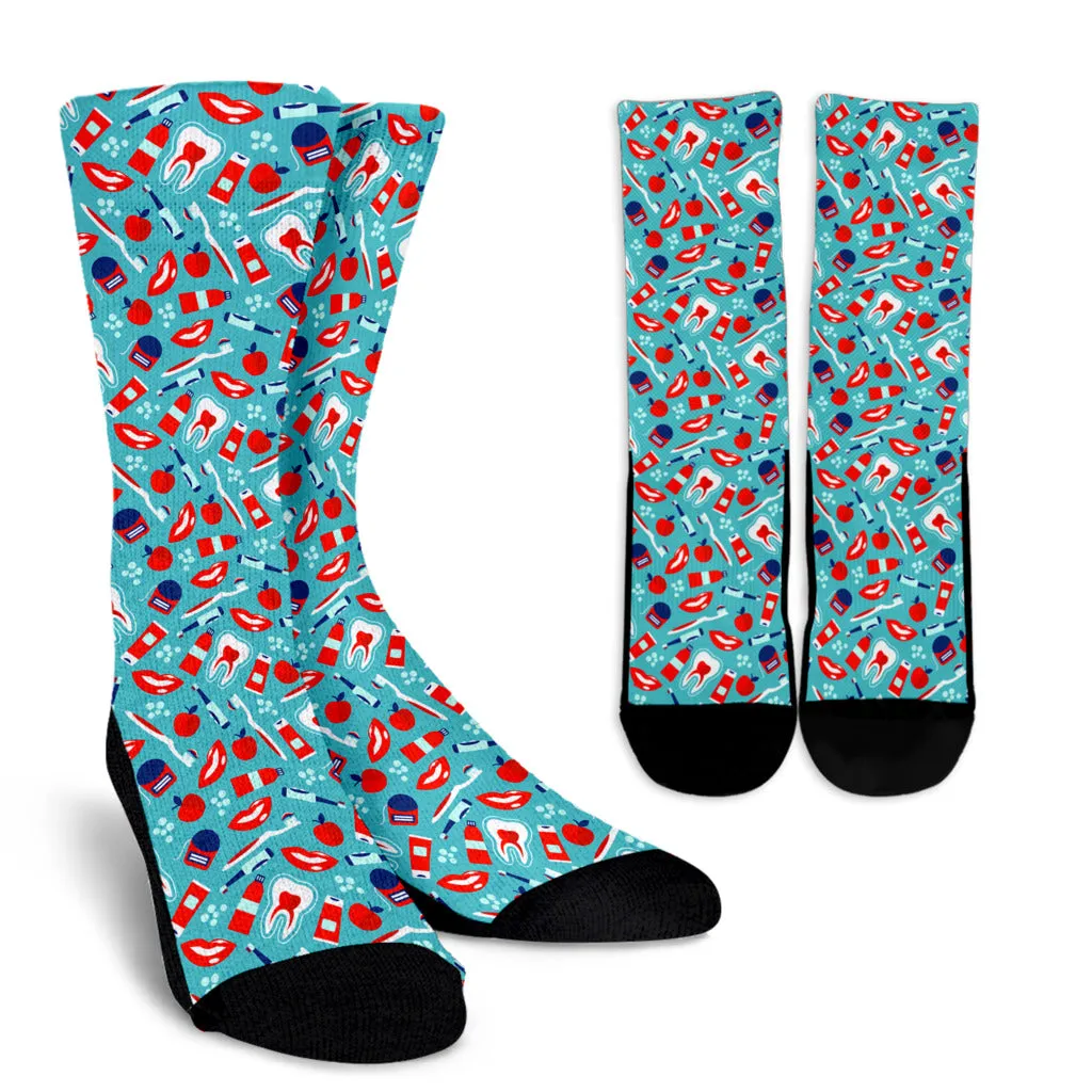 Dental Pattern Socks