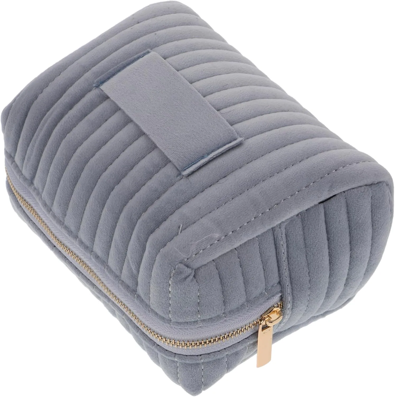 Didiseaon Makeup Organizer Bag Travel Toiletry Carrier Large Capacity Lady Makeup Storage Zipper Pouch Plush Velvet