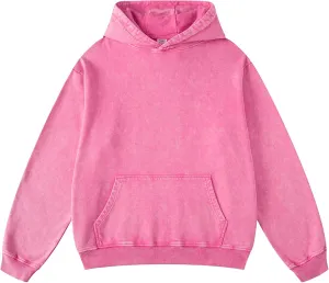 FAIABLE Mens Womens Acid Wash Hoodie Unisex Oversized Vintage Hoodie Heavyweight Terry Hoodies Sweatshirts for Women Men 2025