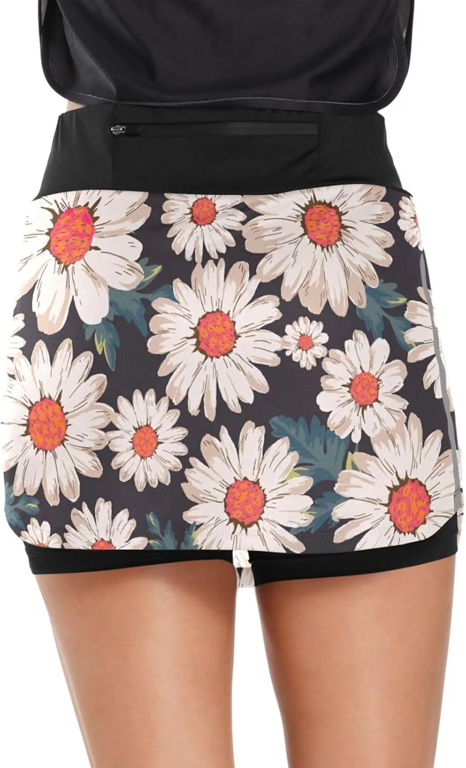 GAIGEO Sport Baseball Print Workout Skirt, Casual Skort Skirt with Pockets, Skorts for Women Casual Sports, S-XXL