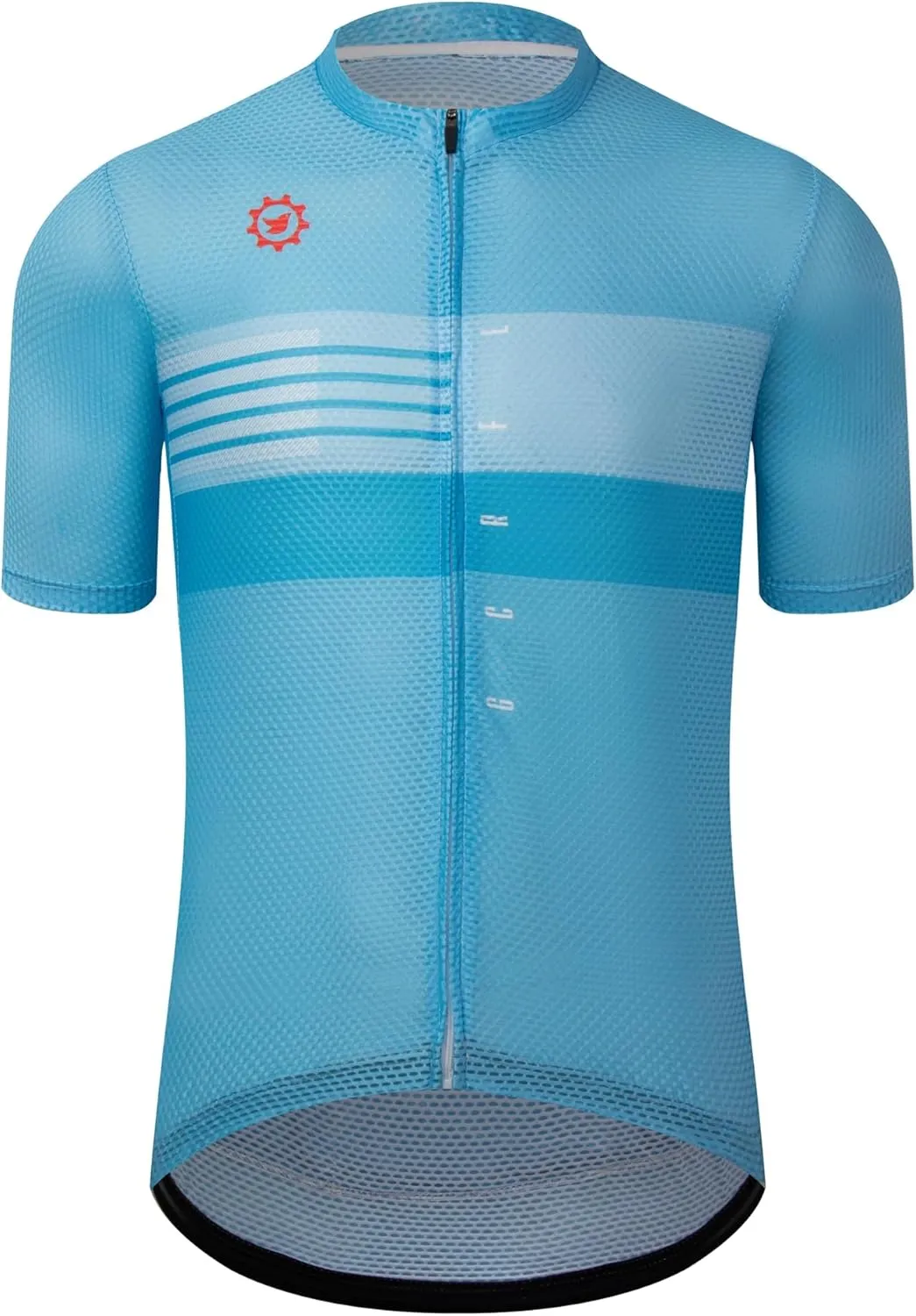 GCRFL Men's Cycling Jersey with 3 1 Zipper Pockets Short Sleeves Biking Bike Jersey Cycling Shirt Breathable Mesh Fabric