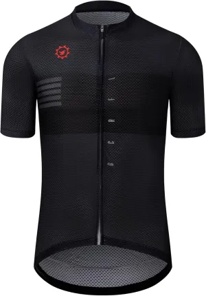 GCRFL Men's Cycling Jersey with 3 1 Zipper Pockets Short Sleeves Biking Bike Jersey Cycling Shirt Breathable Mesh Fabric