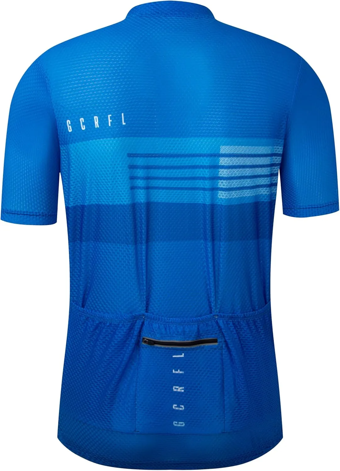 GCRFL Men's Cycling Jersey with 3 1 Zipper Pockets Short Sleeves Biking Bike Jersey Cycling Shirt Breathable Mesh Fabric