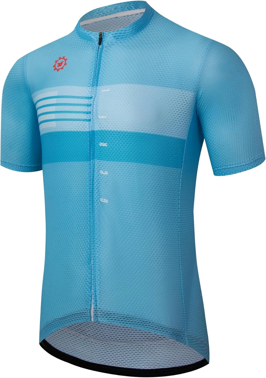GCRFL Men's Cycling Jersey with 3 1 Zipper Pockets Short Sleeves Biking Bike Jersey Cycling Shirt Breathable Mesh Fabric