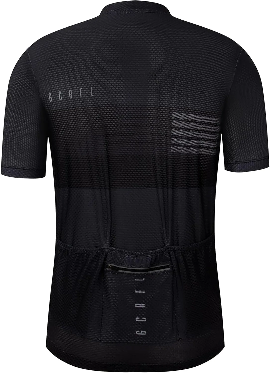 GCRFL Men's Cycling Jersey with 3 1 Zipper Pockets Short Sleeves Biking Bike Jersey Cycling Shirt Breathable Mesh Fabric
