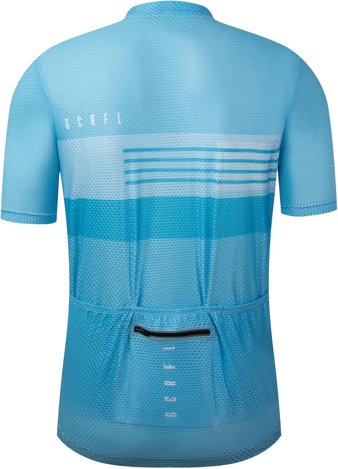 GCRFL Men's Cycling Jersey with 3 1 Zipper Pockets Short Sleeves Biking Bike Jersey Cycling Shirt Breathable Mesh Fabric