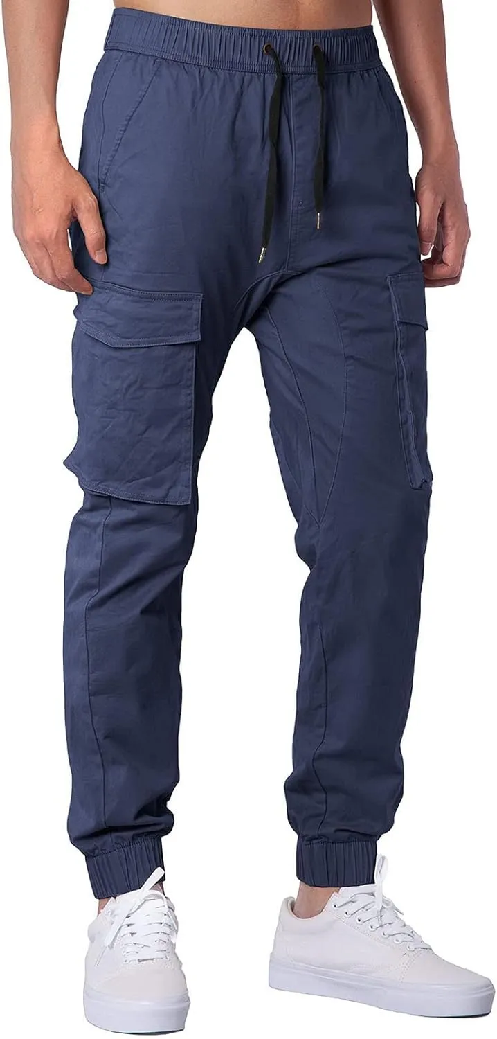 GIERIDUC Mens Fleece Sweatpants Winter Men's Five Pocket Corduroy Pants Winter Sports Pants for Men Mens Dark Green Trousers