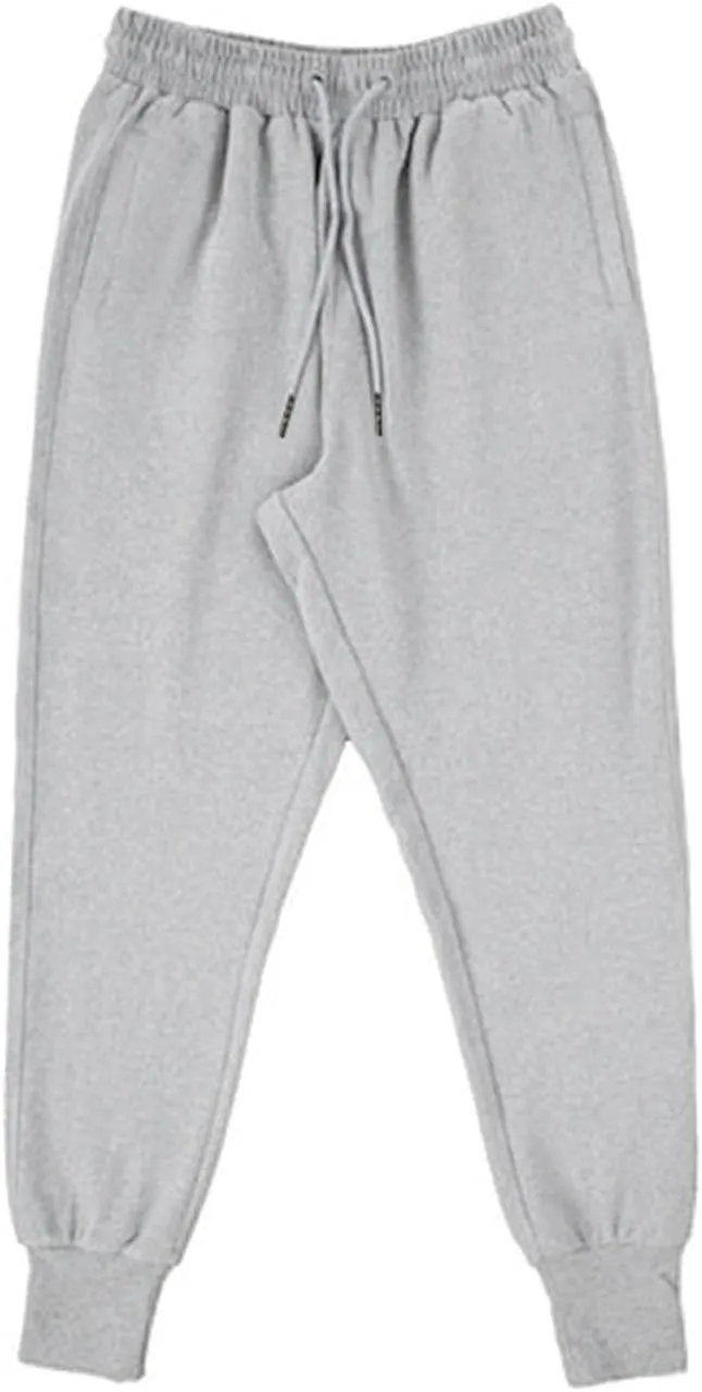 GIERIDUC Mens Heavyweight Fleece Sweatpants Tactical Pants for Men Black Corduroy Pants Mens Skinny Sweatpants